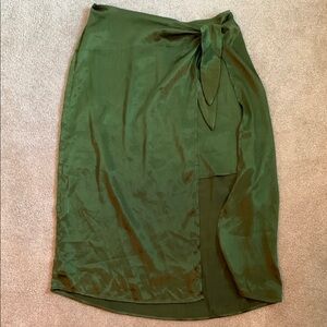 Ro & De Green Wrap Skirt